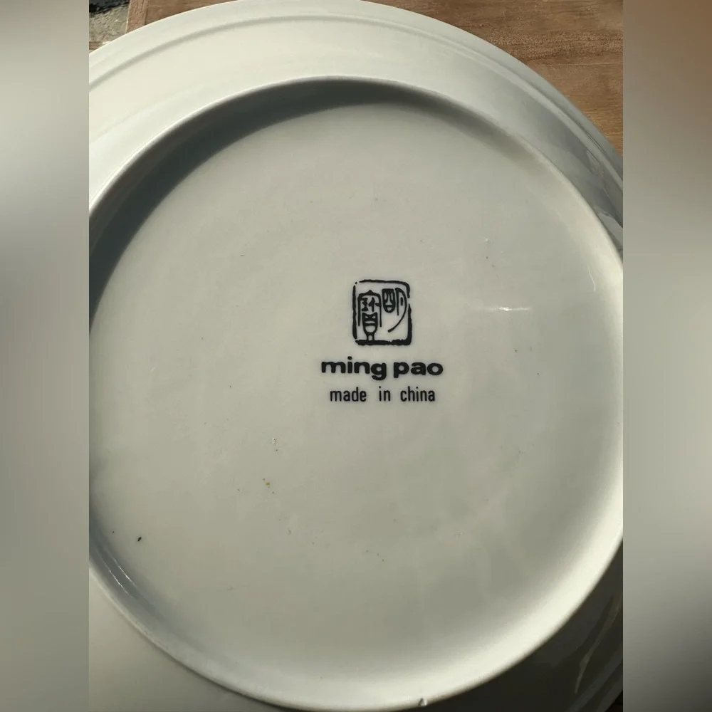 Vintage strawberry scape , dinner plate